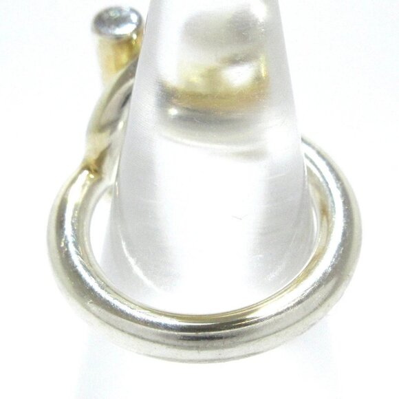 Auth HERMES Echappee - Silver 2******** Ring - Picture 2 of 8